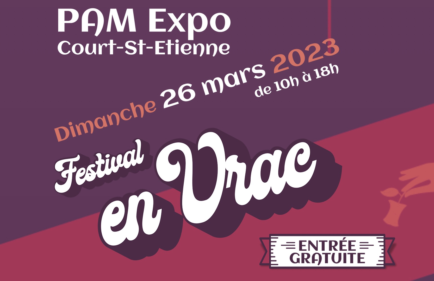 26 mars 2023 Festival en Vrac Court Saint Etienne Pam Expo stand bokashi compost